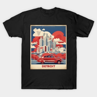 Detroit Michigan United States of America Tourism Vintage T-Shirt
